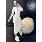 پیراهن تونیک ماکسی بلند یقه اسکی فری سایز 38 تا 42 به 44 جذب قد 127 آستین فینگری جنس فانریپ کبریتی