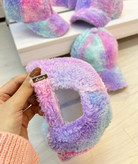 کلاه نقابدار آفتابی تدی رنگین کمونی یونیکورن مناسب ۹ سال به بالا