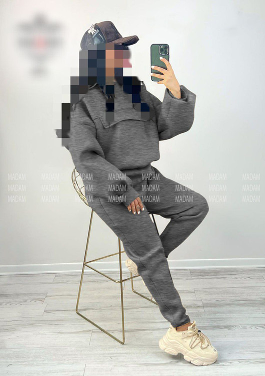 ست کراپ هودی شلوار دورس تو کرکی فری سایز ۳۸ تا ۴۴