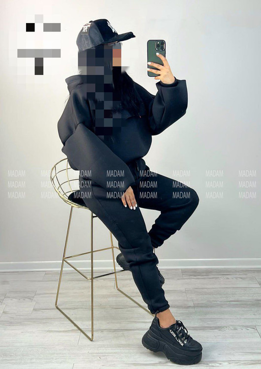 ست کراپ هودی شلوار دورس تو کرکی فری سایز ۳۸ تا ۴۴