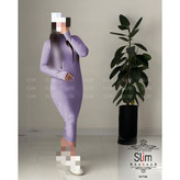 پیراهن تونیک ماکسی بلند یقه اسکی فری سایز 38 تا 42 به 44 جذب قد 127 آستین فینگری جنس فانریپ کبریتی