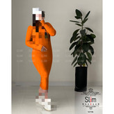 پیراهن تونیک ماکسی بلند یقه اسکی فری سایز 38 تا 42 به 44 جذب قد 127 آستین فینگری جنس فانریپ کبریتی