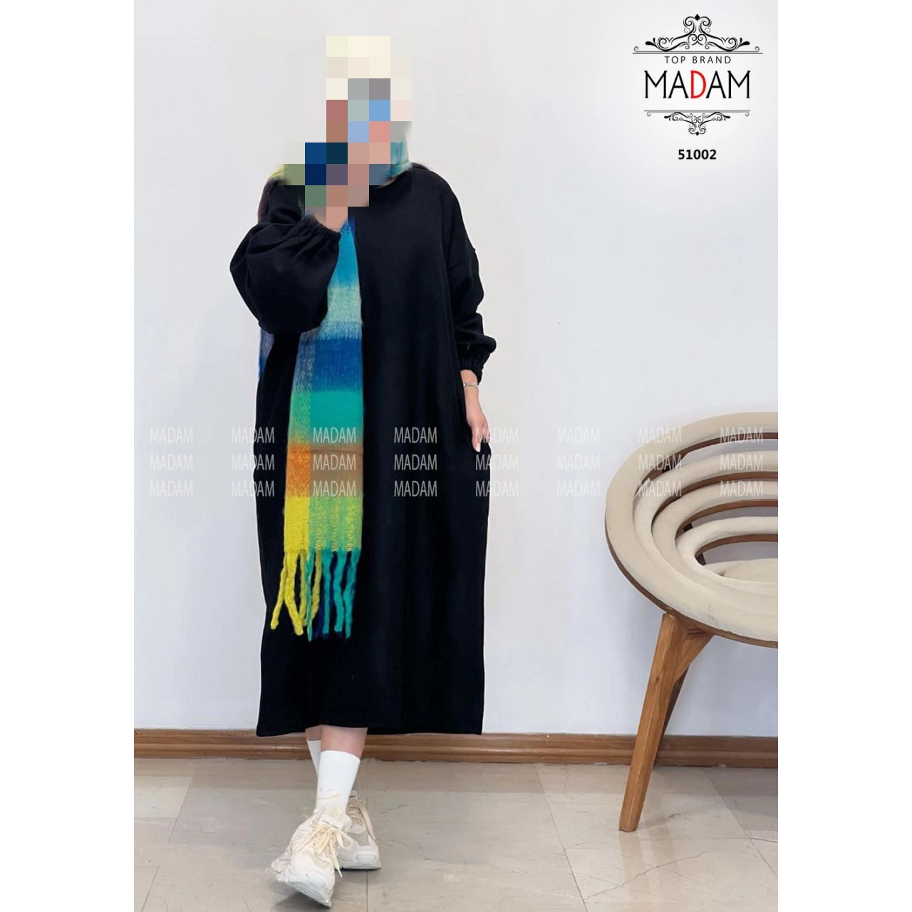 دورس لانگ بلند بدون کلاه دورس تو کرکی فری سایز ۳۶ تا ۴۸ قد ۱۲۰