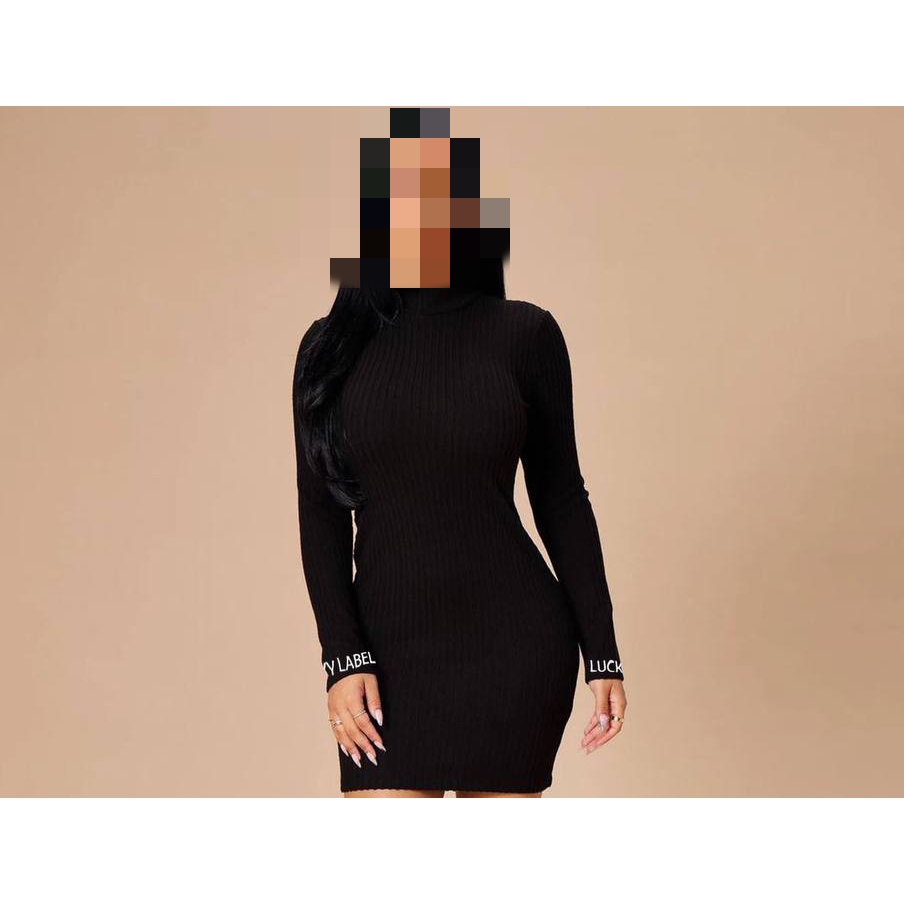 پیراهن تونیک آستین انگشتی فری سایز ۳۶ تا ۴۲ قد ۹۰ آستین چاپ لوکی لیبل