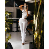 کراپ نیمتنه شلوار کبریتی پنبه فری سایز ۳۶ تا ۴۴