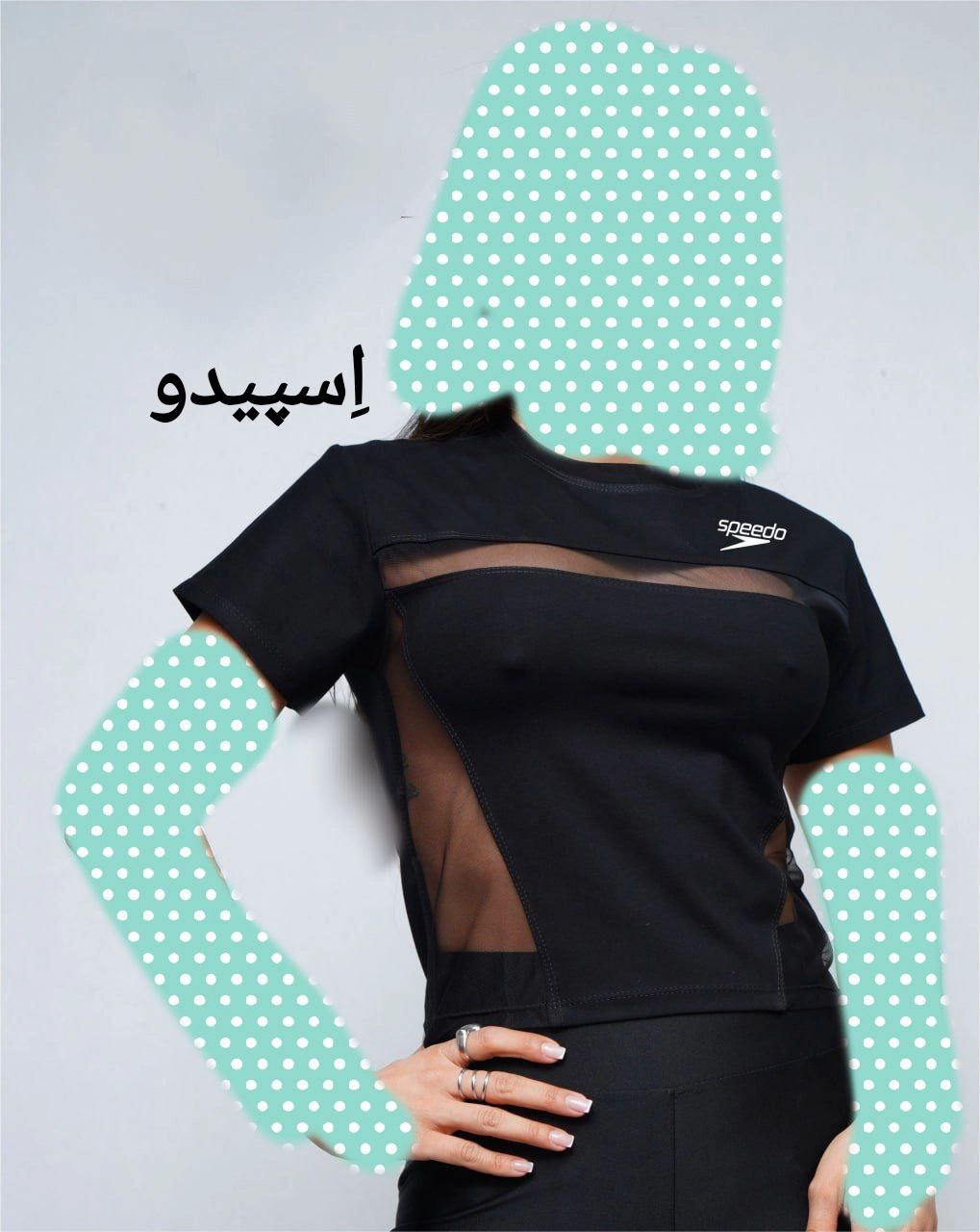 کراپ نیمتنه تیشرت آستین کوتاه فری سایز ۳۸ تا ۴۲ جنس پنبه تیپ لاکرا