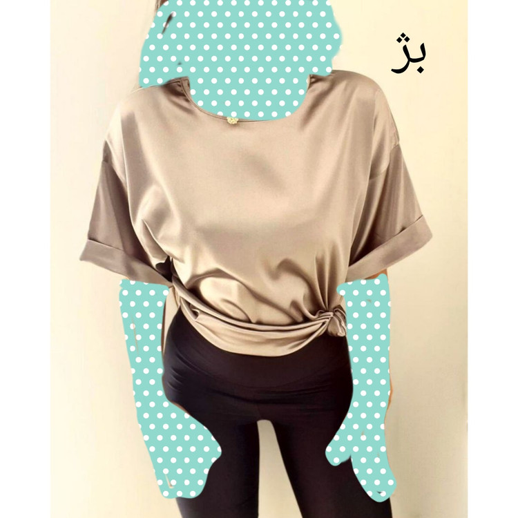تونیک بلوز شومیز مانتویی ساتن فری سایز ۳۸ تا ۴۸ قد ۸۰