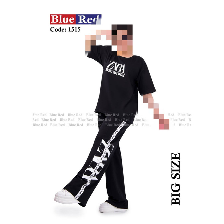 ست تیشرت بلوز شلوار دمپا سوپر پنبه لاکرا فری در دو سایز