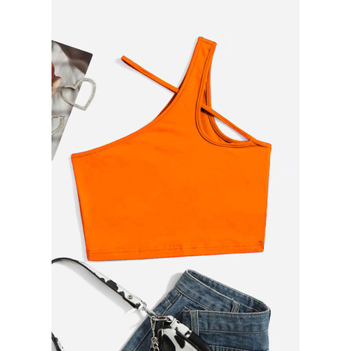 تاپ کراپ نیمتنه ضربدری فانریپ کبریتی فری سایز ۳۸ تا ۴۲ قد ۴۰