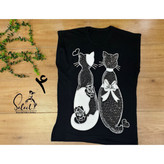 تاپ نگین کاری ویسکوز نگین کاری فری سایز ۴۰ تا ۵۲ قد حدود ۶۷