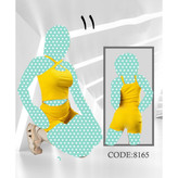 ست کراپ نیمتنه تاپ و شورتک شلوارک فانریپ پنبه فری سایز ۳۶ تا ۴۲