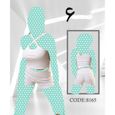 ست کراپ نیمتنه تاپ و شورتک شلوارک فانریپ پنبه فری سایز ۳۶ تا ۴۲