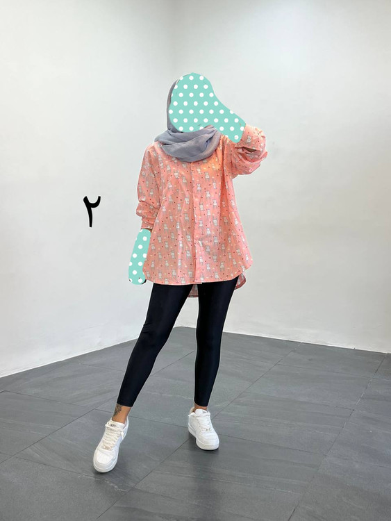 شومیز مانتو شومیز مانتویی عروسکی جنس نخی فری سایز ۳۸ تا ۴۴