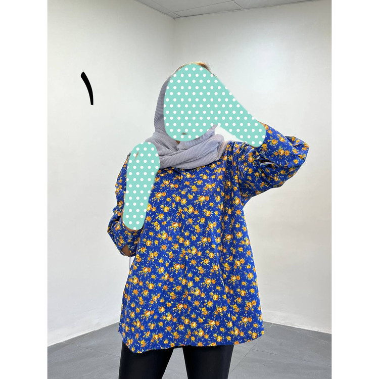 شومیز مانتو شومیز مانتویی عروسکی جنس نخی فری سایز ۳۸ تا ۴۴