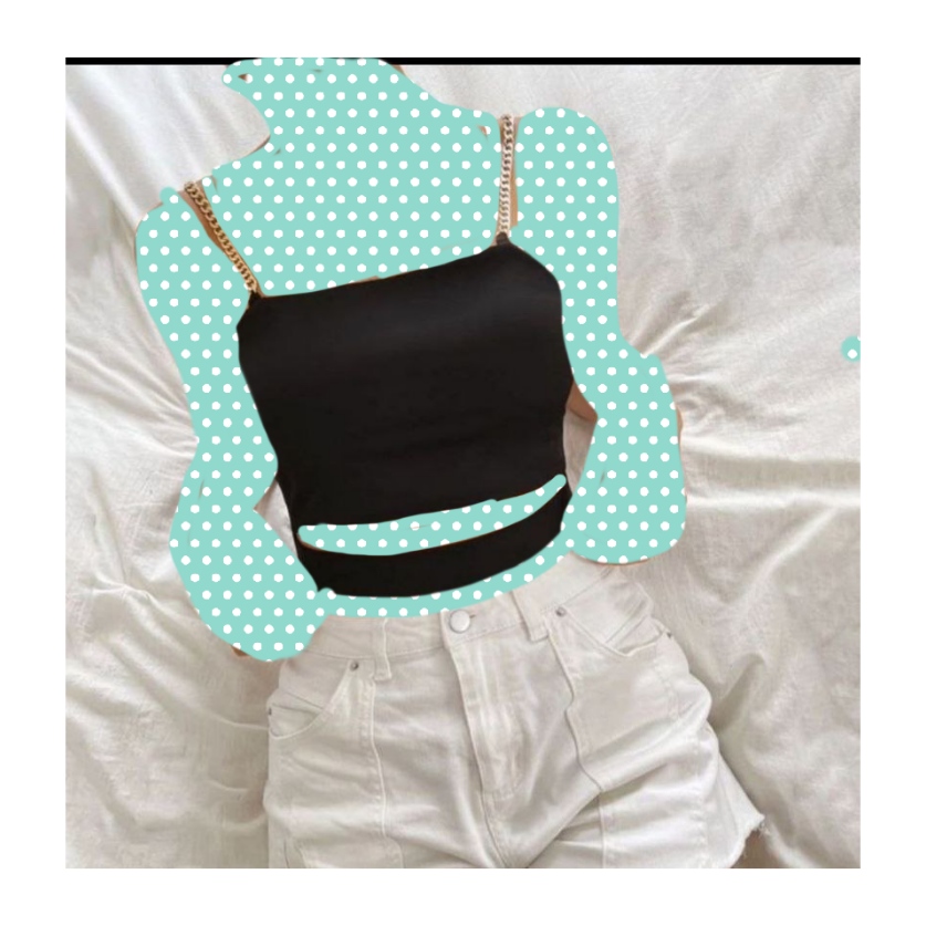 کراپ تاپ نیمتنه تک فانریپ پنبه کبریتی فری سایز ۳۸ تا ۴۲