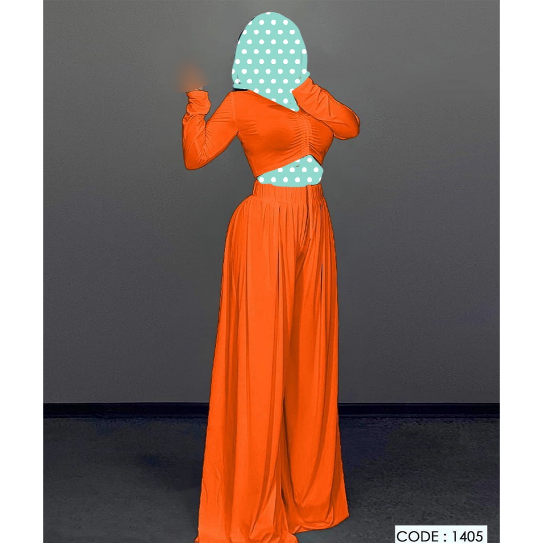 ست کراپ نیمتنه و شلوار پیله دار جنس سوپر فلامنت فری سایز ۳۶ تا ۴۴ست کراپ نیمتنه و شلوار پیله دار جنس سوپر فلامنت فری سایز ۳۶ تا ۴۴