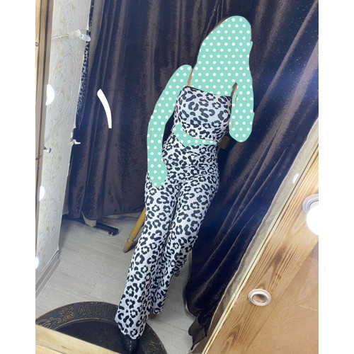 ست تاپ کراپ نیمتنه و شلوار بوتکات لاکرا فلامنت فری سایز ۳۶ تا ۴۴