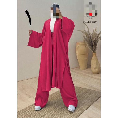 کد ۶۰۶۰۱ ست سه تیکه مانتو شلوار کمرگنی و کمربند لنین لینن شانتون فری سایز ۳۶ تا ۴۴ ایزی شاپ آنلاین