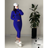 پیراهن تونیک ماکسی بلند یقه اسکی فری سایز 38 تا 42 به 44 جذب قد 127 آستین فینگری جنس فانریپ کبریتی