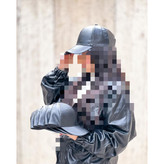 کلاه مشکی نقاب دار جنس چرمی قابل استفاده ۹ سال به بالا