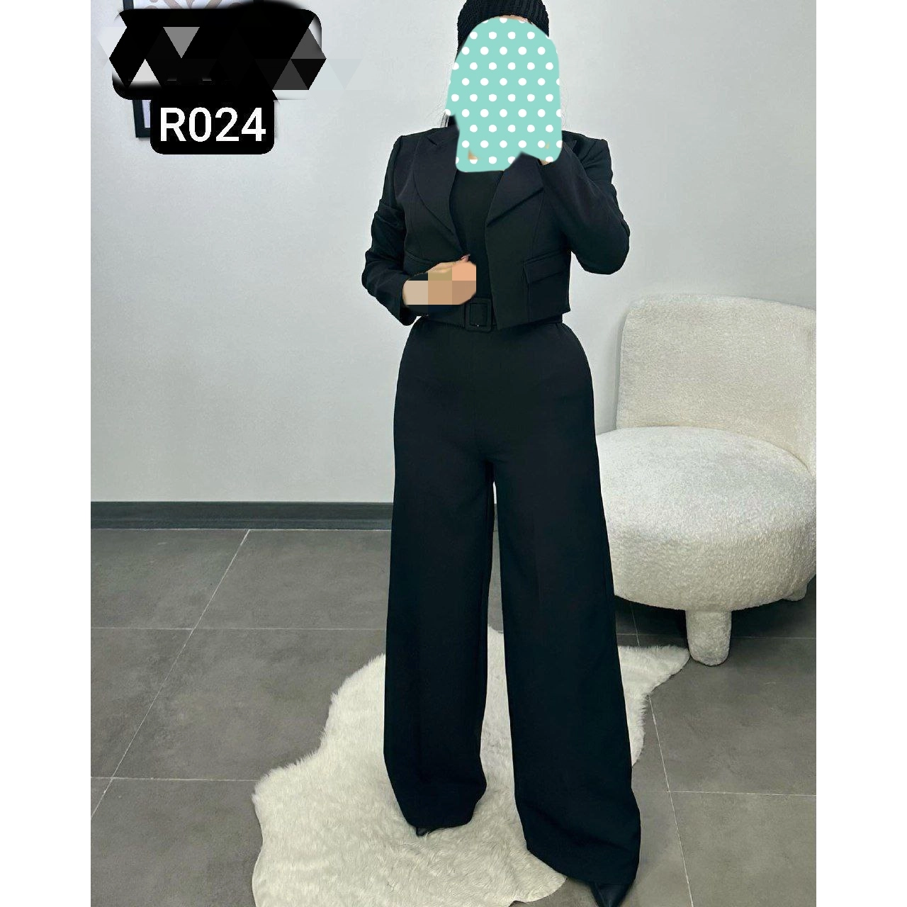 کد R024 اورال سرهمی یکسره شلواری و کت فری سایز ۳۶ تا ۴۴ غواصی ایزی شاپ آنلاین