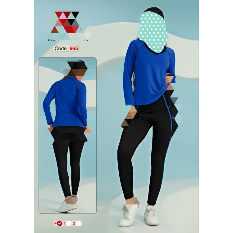 کد 665 ست بلوز تیشرت و شلوار لگ ورزشی کمر ۴ سانتی فلامنت فول لاکرا فری سایز ۳۸ تا ۴۴