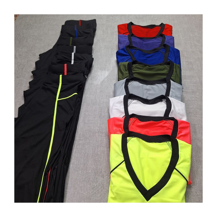 کد 665 ست بلوز تیشرت و شلوار لگ ورزشی کمر ۴ سانتی فلامنت فول لاکرا فری سایز ۳۸ تا ۴۴