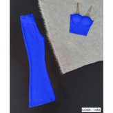 کد 1443 ست کراپ تاپ نیمتنه کاپدار و شلوار دمپا فانریپ کبریتی فری سایز ۳۶ تا ۴۲ ایزی شاپ آنلاین