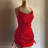 پیراهن تونیک شومیز بلوز بغل گت پشت بندی ساتن قد حدودا ۸۰ فری سایز ۳۶ تا ۴۲