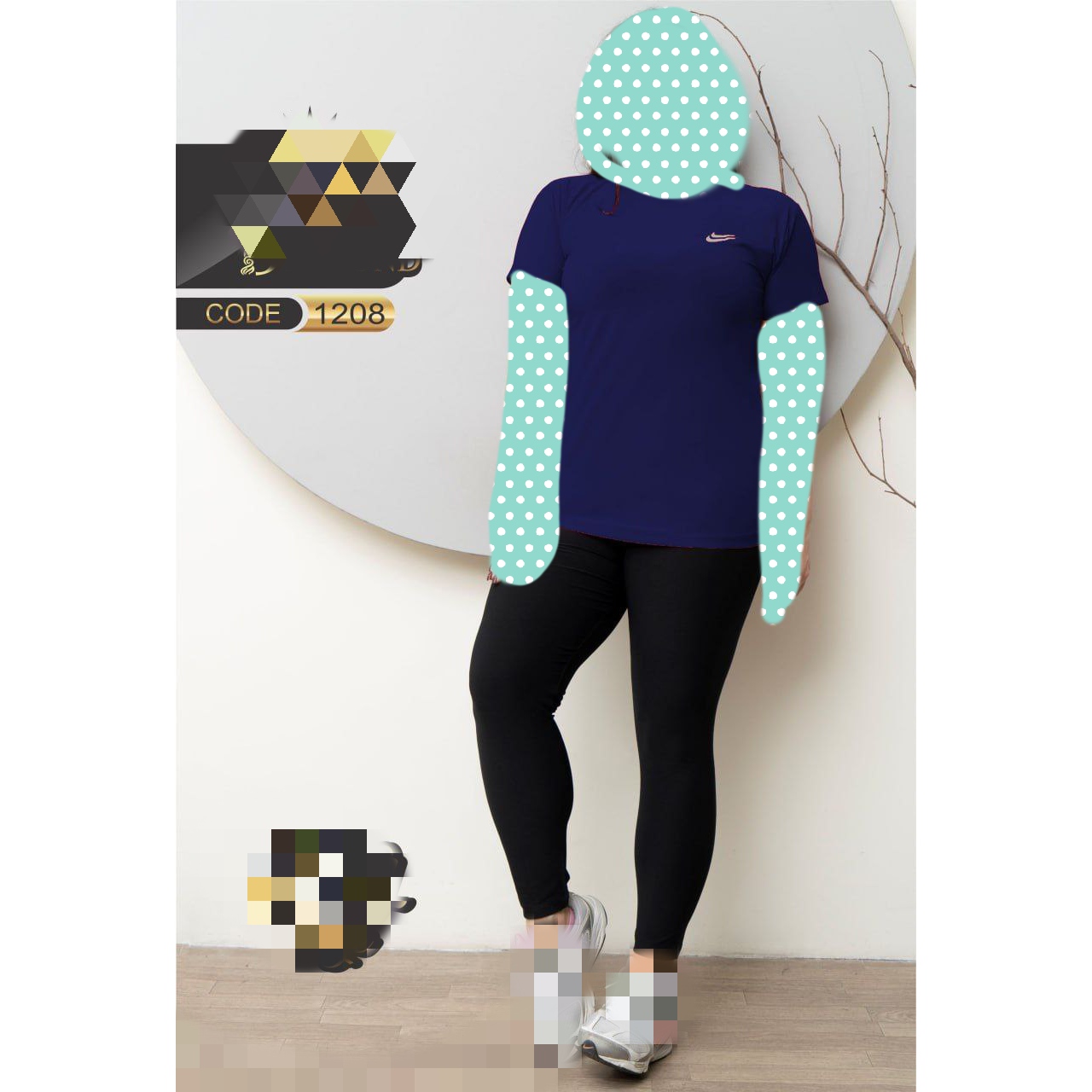 ست تیشرت شلوار سایز بزرگ فلامنت دو رو فری سایز ۴۴ تا ۴۸