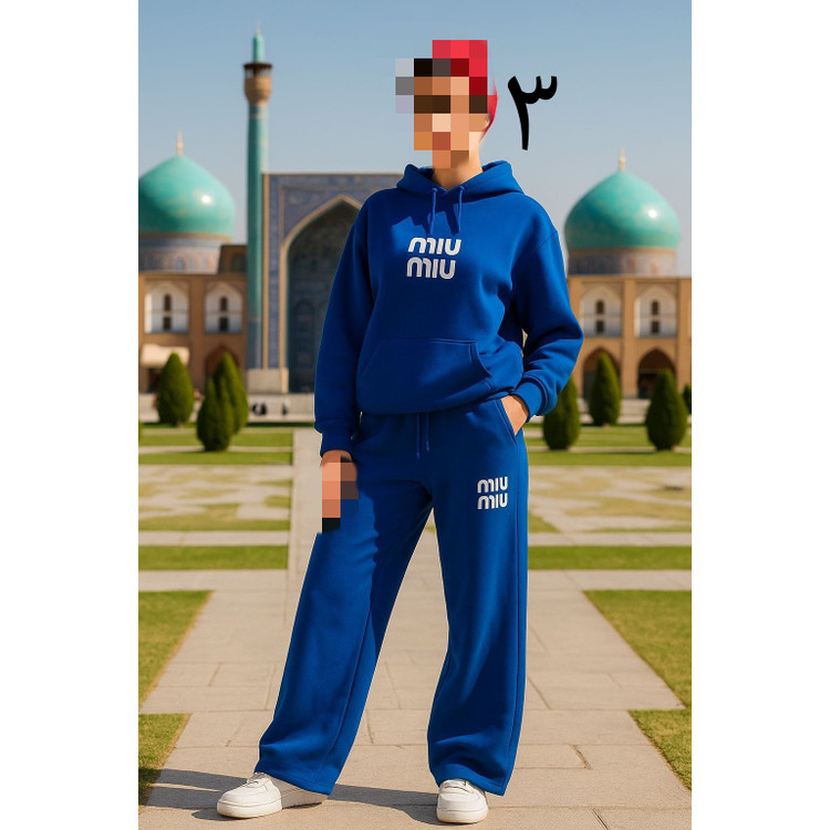 B&T ست هودی و شلوار miumiu دورس تو کرکی فری سایز 36 تا 44 ایزی شاپ آنلاین