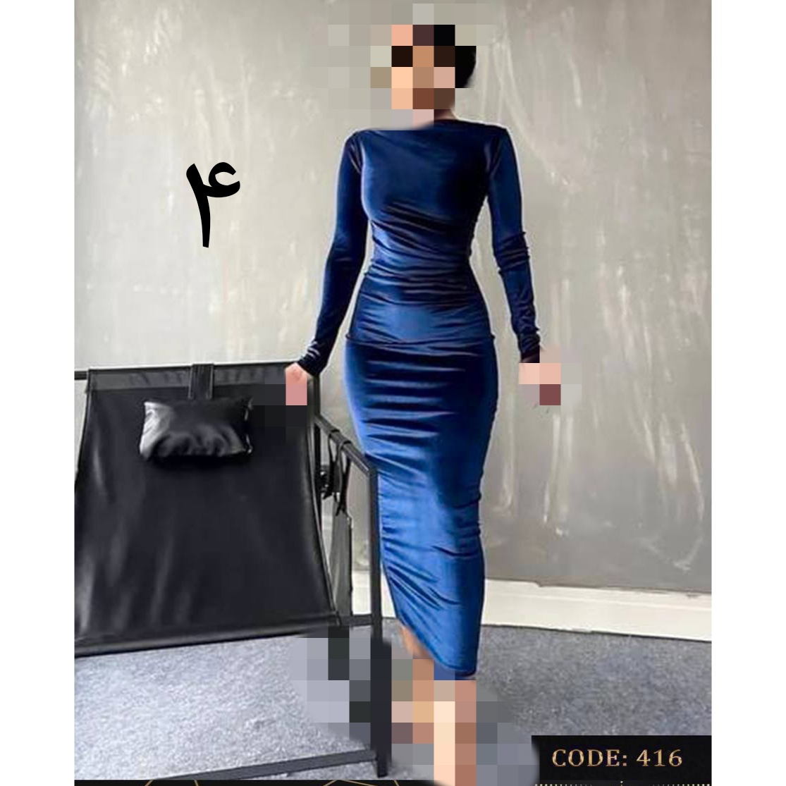 ماکسی تونیک پیراهن بلند مخمل کره ای فری سایز ۳۶ تا ۴۶  قد ۱۳۵