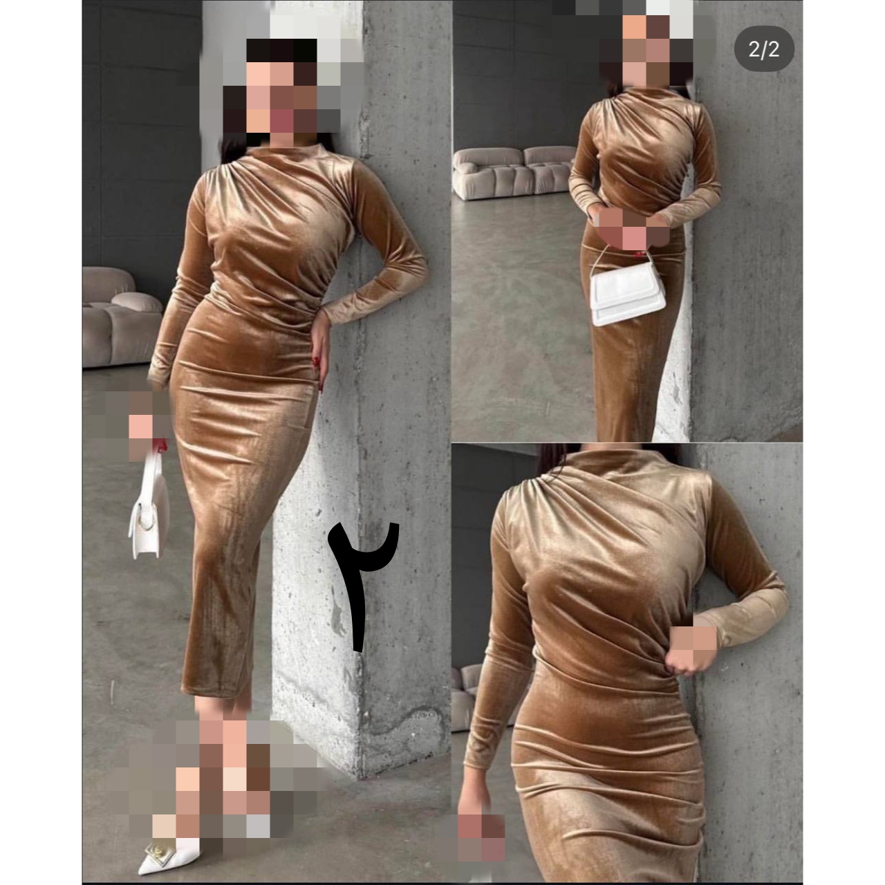 ماکسی تونیک پیراهن بلند مخمل کره ای فری سایز ۳۶ تا ۴۶  قد ۱۳۵