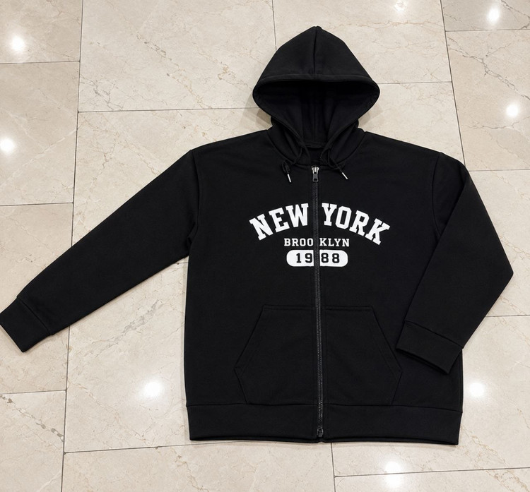 BT سویشرت جلو زیپ نیویورک new york و NYC تو کرکی فری سایز ۳۶ تا ۴۴ قد حدودا ۷۰ عرض حدودا ۵۰ ایزی شاپ آنلاین