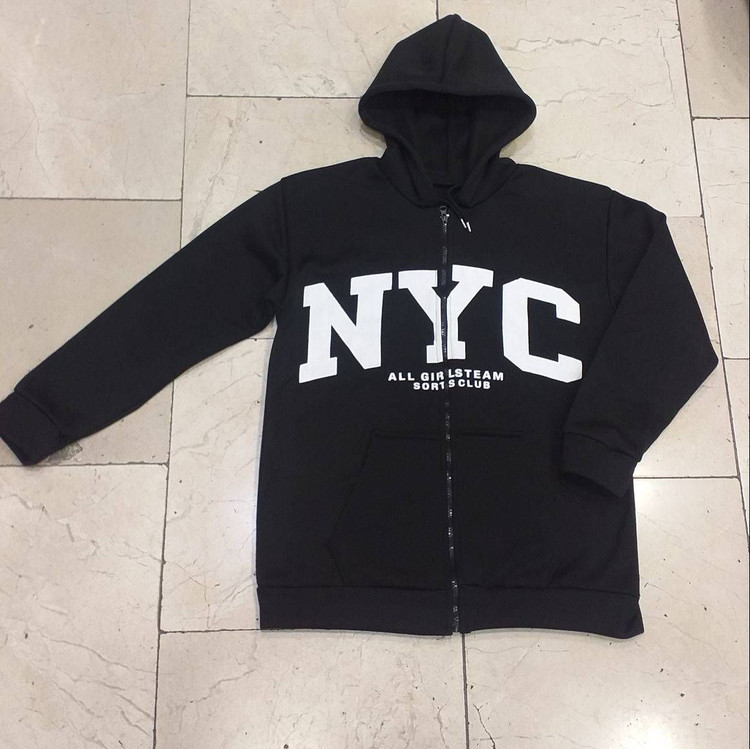 BT سویشرت جلو زیپ نیویورک new york و NYC تو کرکی فری سایز ۳۶ تا ۴۴ قد حدودا ۷۰ عرض حدودا ۵۰ ایزی شاپ آنلاین