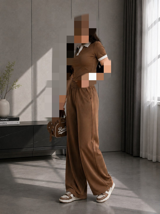 کد 80401 ست پلوشرت و شلوار بگ دو نخ گلکسی فری سایز ۳۸ تا ۴۴ ایزی شاپ آنلاین