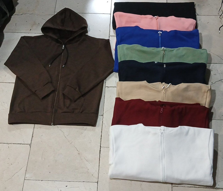 سویشرت تک زیپ دار بیسیک زیپدار تو کرکی فری سایز 36 تا 44 قد ۷۰ ایزی شاپ آنلاین